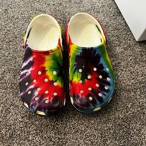 Rainbow crocs